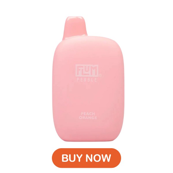 Peach Orange Flum Pebble 6000 Puffs