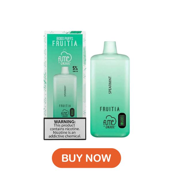 Spearmint Fruitia X Fume Disposable Vape 8000 Puffs